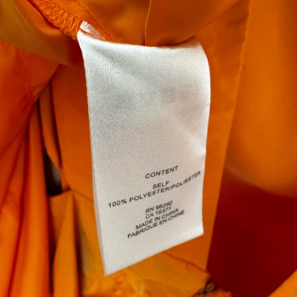 Tibi Italian Sporty Nylon Sleeveless Balloon Dress in Orange Size 8 - Picture 11 of 17